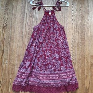 Old Navy burgundy boho dress